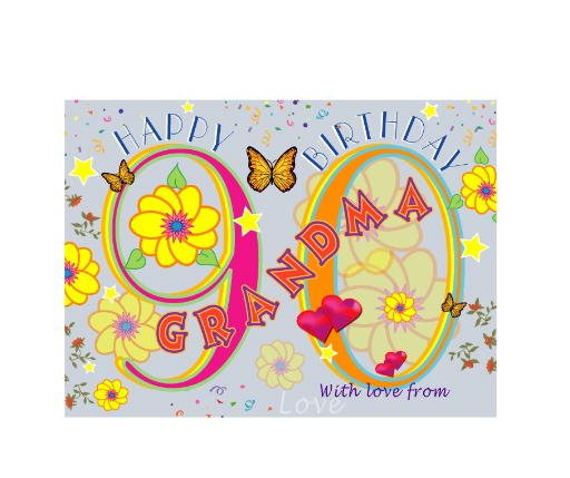 90th Birthday Card